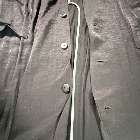 LOGO Lori Goldstein Duster Length Blazer Jacket Size 2x Long Sleeve Black! - Picture 13 of 14